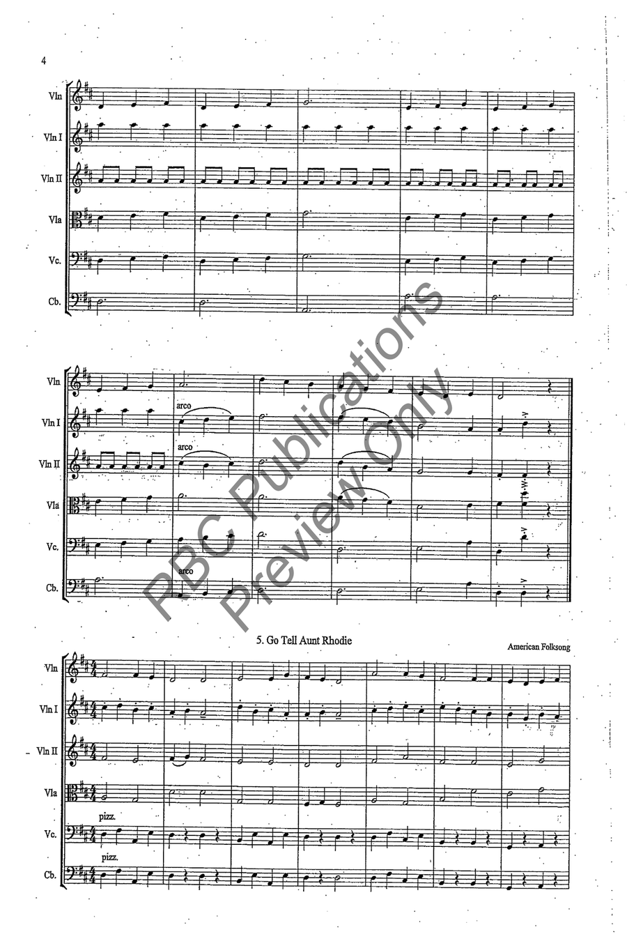 Beginner Tune Accompaniments Massed String Orchestra scores gallery preview page 7