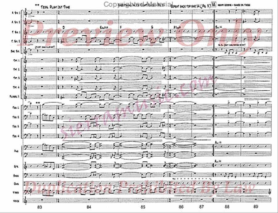 Everything In Its Right Place Jazz Ensemble scores gallery preview page 14