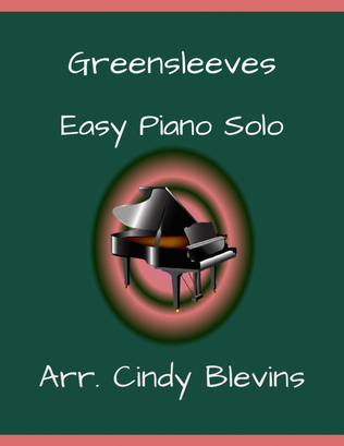 Book cover for Greensleeves, Easy Piano Solo