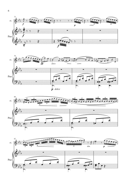 Bagatelle OP. 33 No. 1 arr. flute and piano image number null