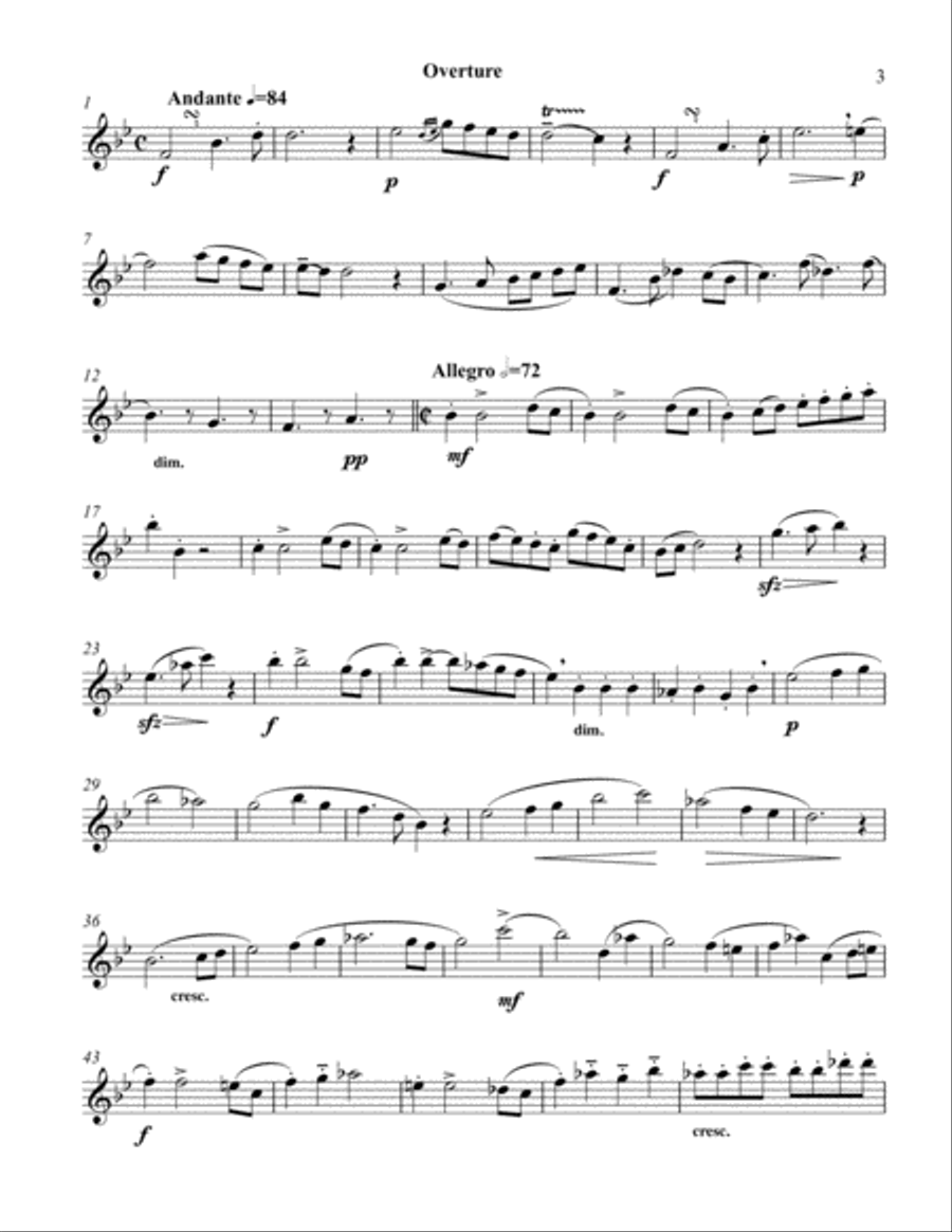 Stylistic Etudes for Piccolo, Flute, Oboe, Clarinet, or Saxophone Oboe scores gallery preview page 3