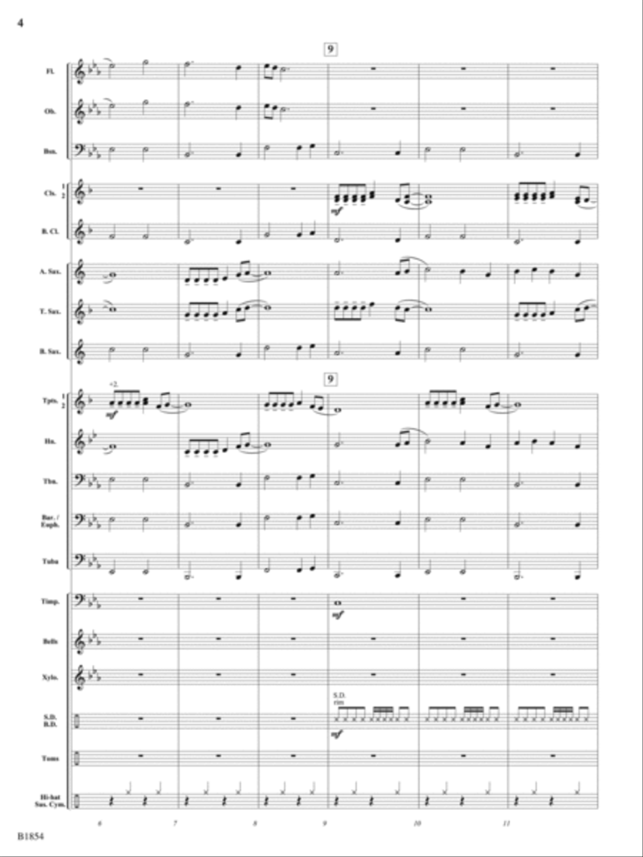 A Builder's Dream: Score A Builder's Dream: Score Concert Band scores gallery preview page 4