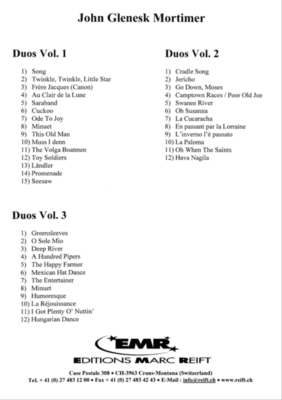 Duos Vol. 3 Woodwind Ensemble scores gallery preview page 15