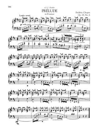 Book cover for Prelude in B minor, Op. 28, No. 6