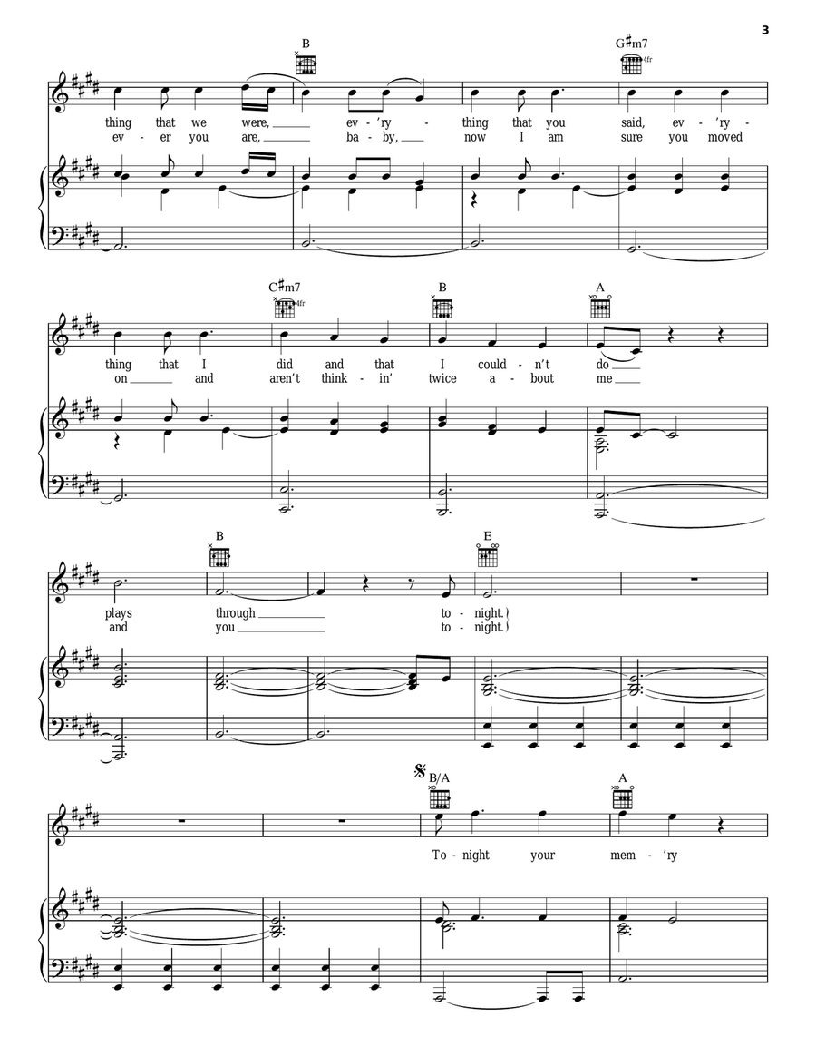 Come Wake Me Up Piano, Vocal, Guitar scores gallery preview page 3