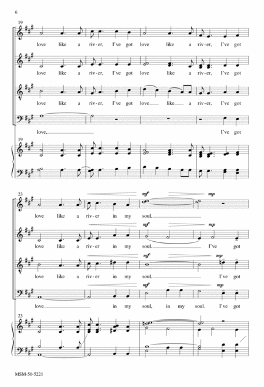 Peace Like a River Divisi scores gallery preview page 5
