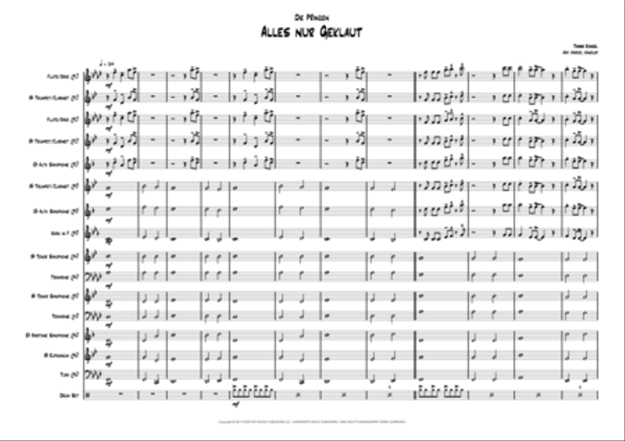 Alles Nur Geklaut Alles Nur Geklaut A Cappella scores gallery preview page 2