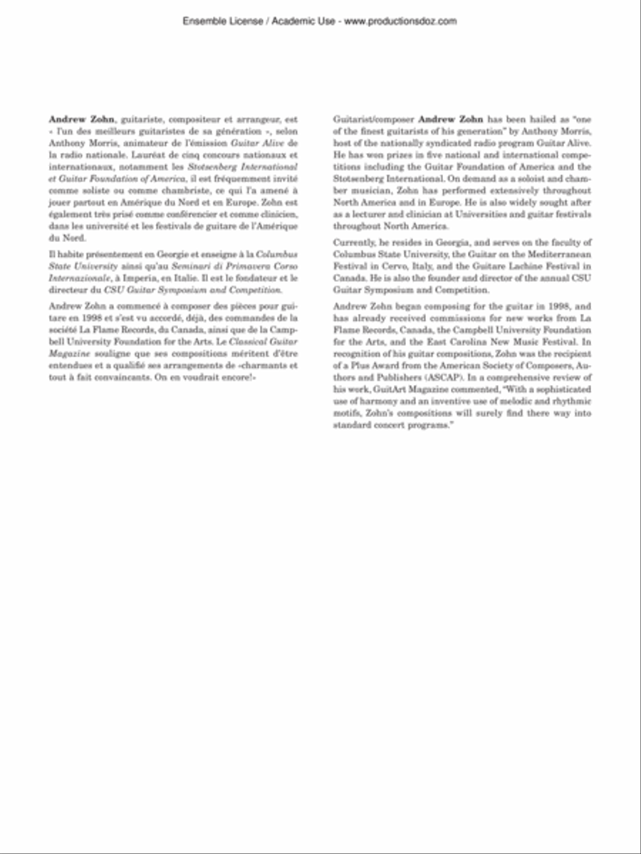 Minstrels Classical Guitar scores gallery preview page 2