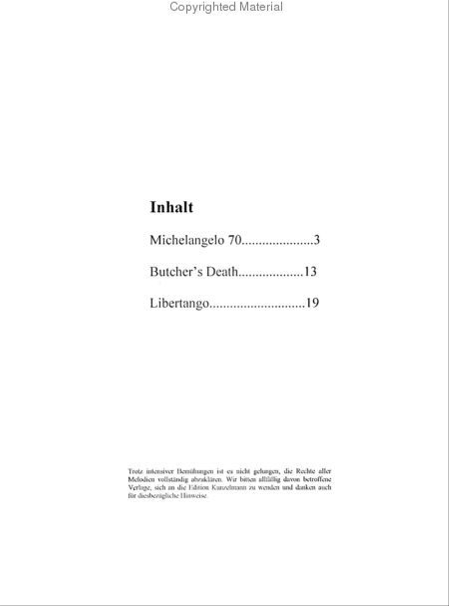 Piazzolla for Cello - 3 Tangos for Cello and Piano Piano Accompaniment scores gallery preview page 3