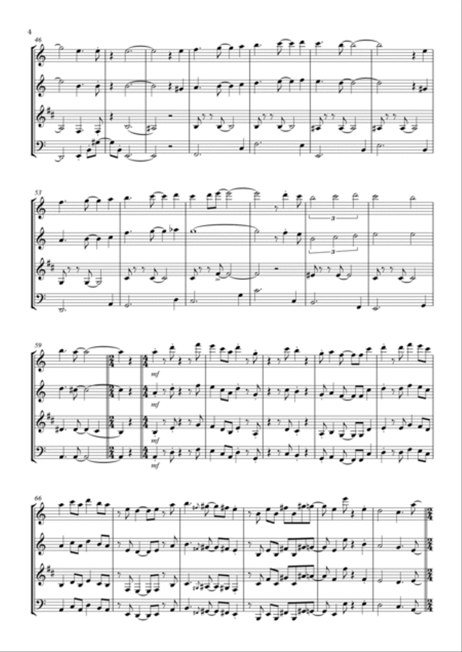 Spain Woodwind Quartet scores gallery preview page 4