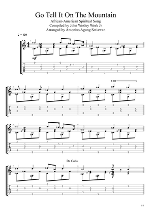Go Tell It On The Mountain (in C Major Scale)