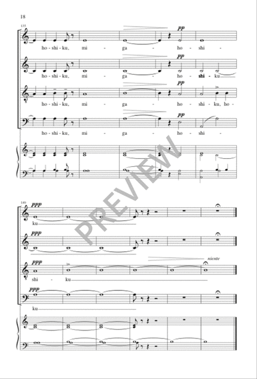 When Spring Is Born at Last 4-Part scores gallery preview page 18