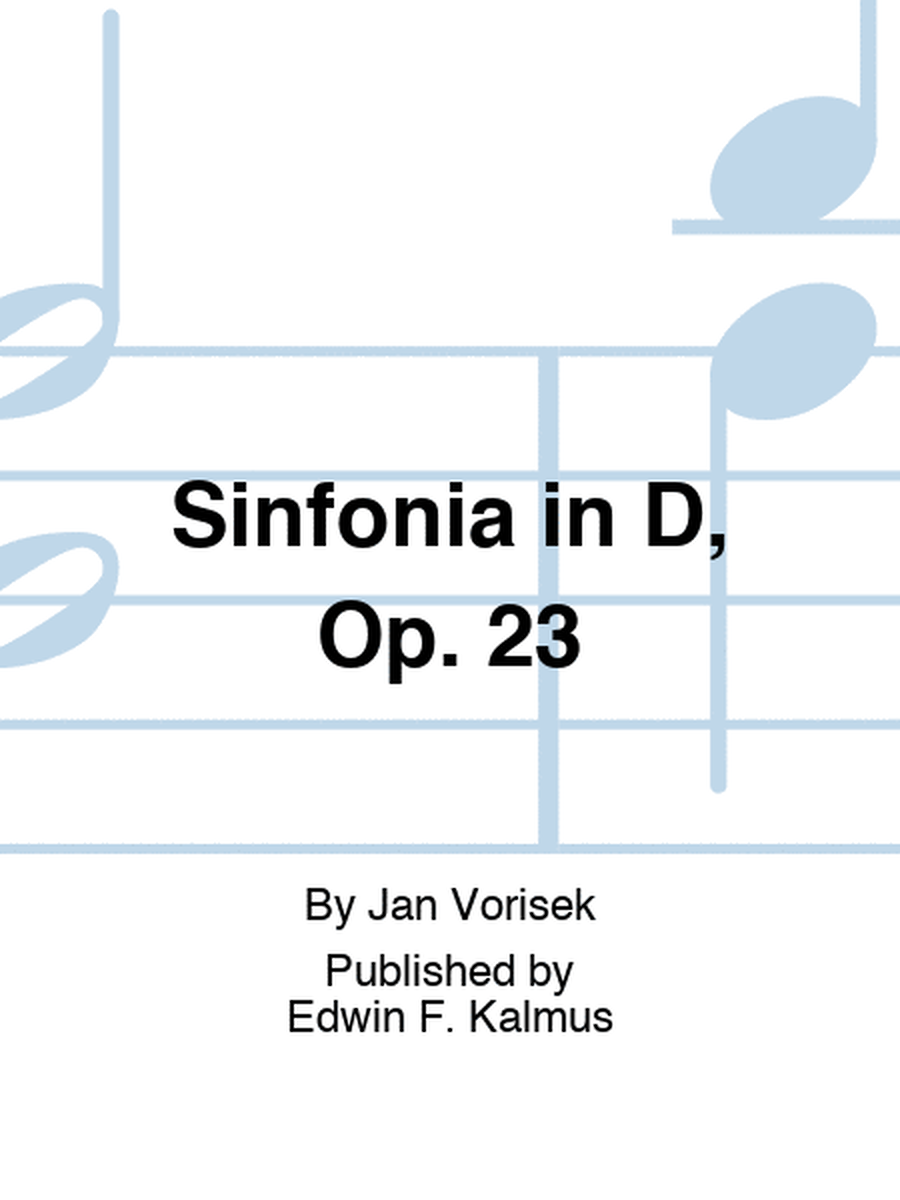 Sinfonia in D, Op. 23