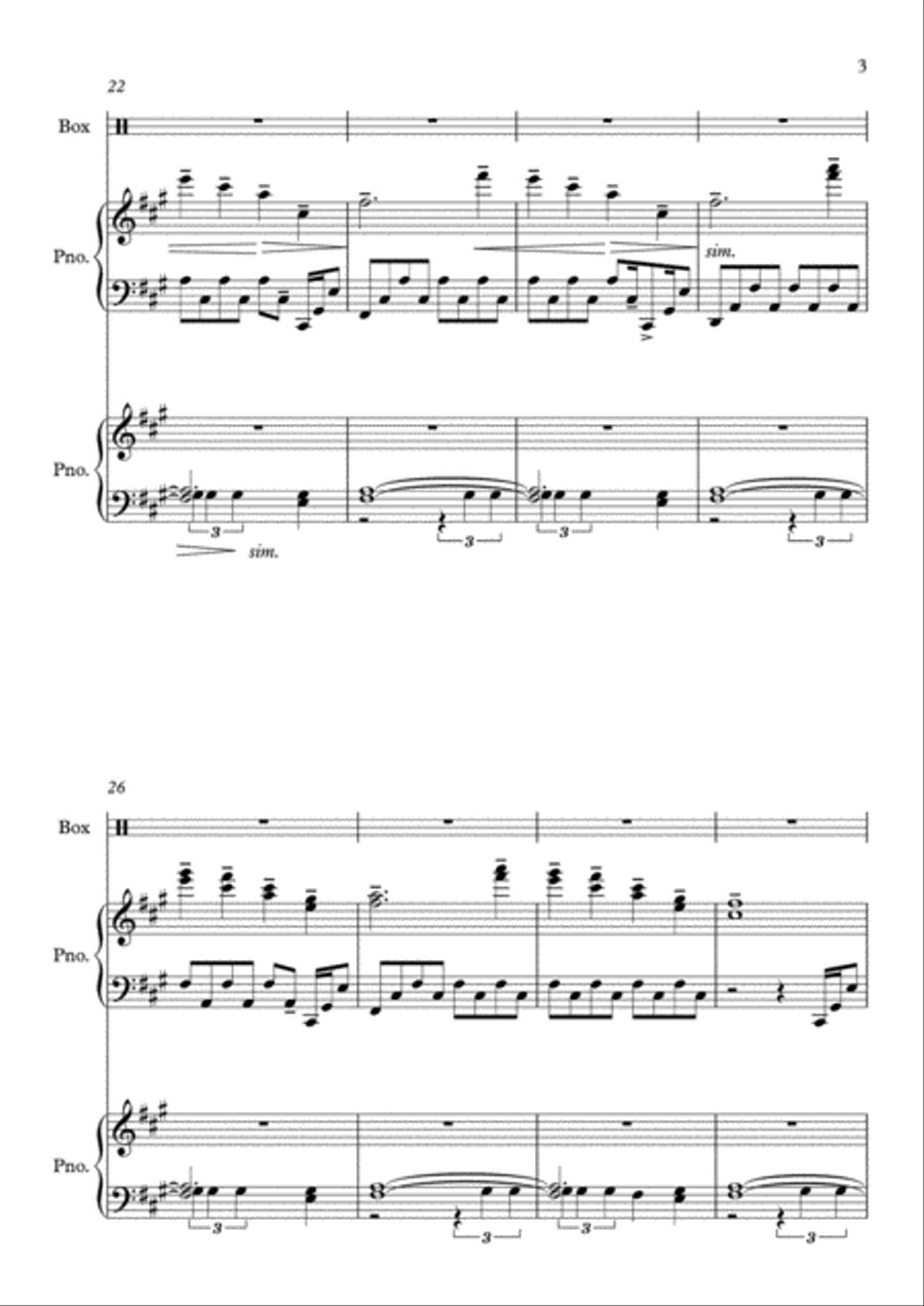 Shadows Shadows Piano Solo scores gallery preview page 3