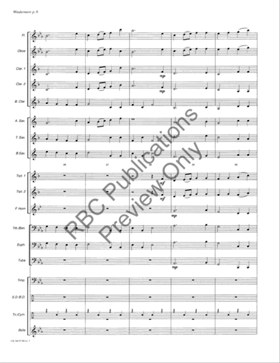 Windermere Windermere Concert Band scores gallery preview page 9