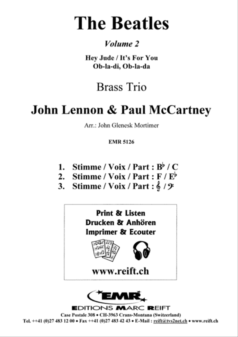 The Beatles Volume 2 The Beatles Volume 2 Brass Trio scores gallery preview page 7