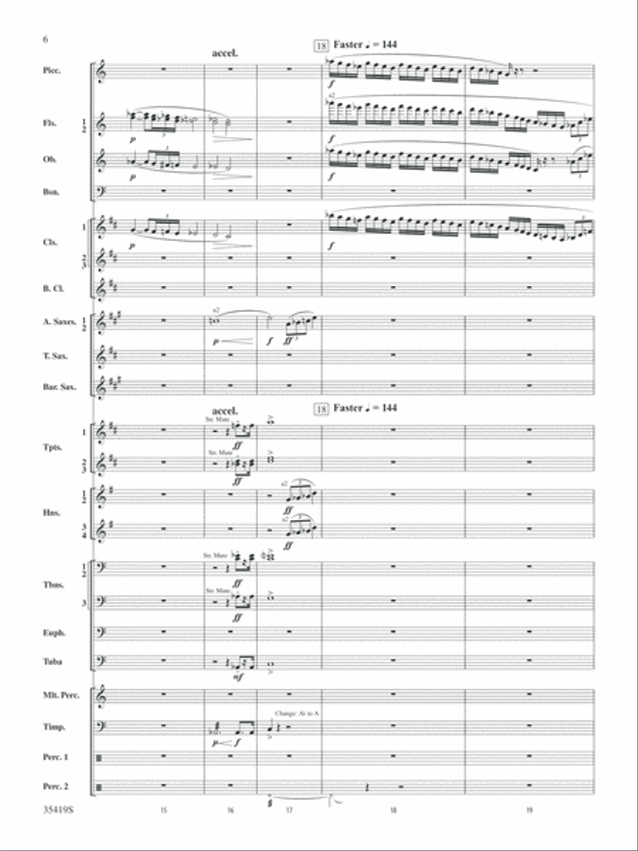 Coyote Falls (from Looney Tunes 3D): Score Concert Band scores gallery preview page 6