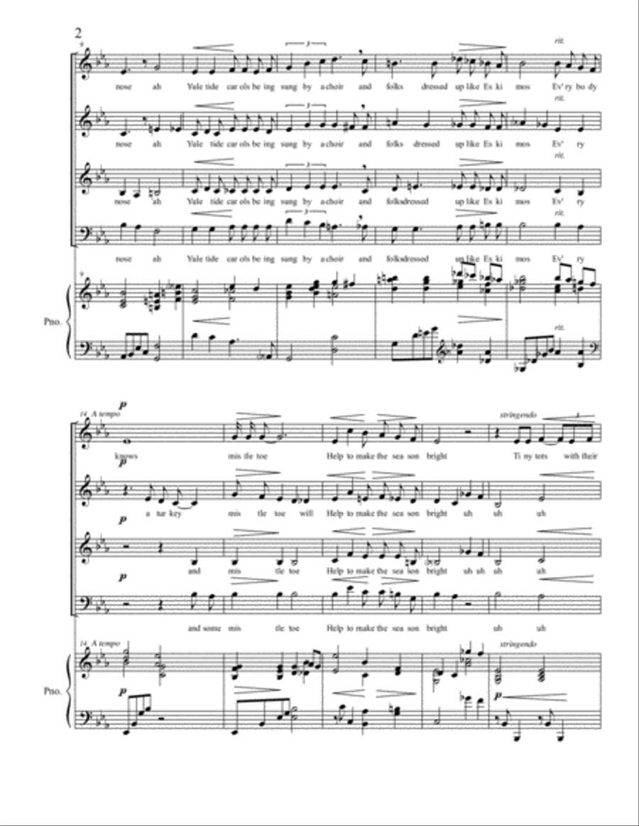 The Christmas Song (Chestnuts Roasting On An Open Fire) 4-Part scores gallery preview page 2