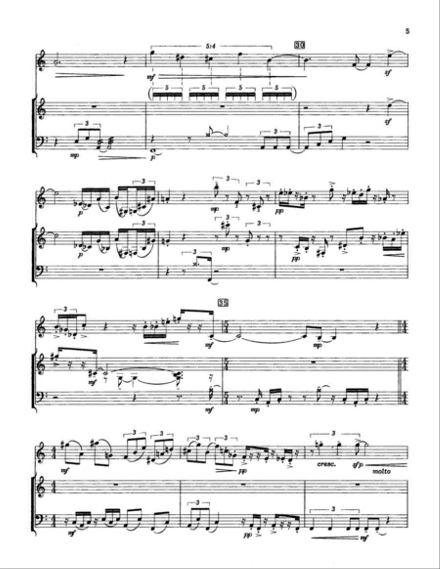 Interplay For Trumpet and Percussion Trumpet scores gallery preview page 4