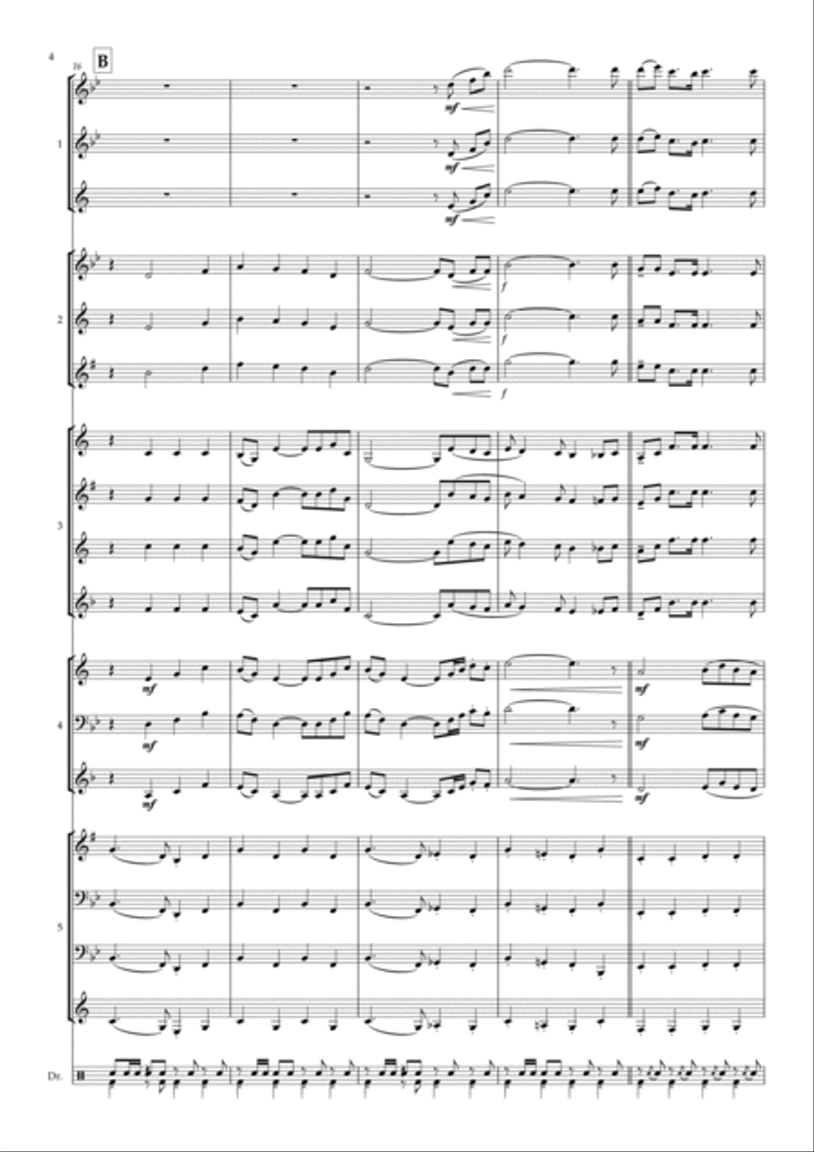 A Bridge Too Far Concert Band scores gallery preview page 4