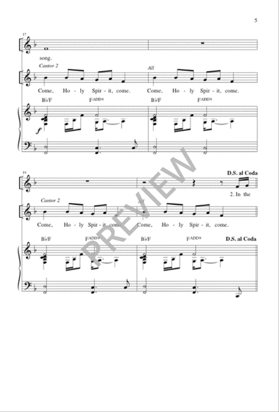 From the Waiting Comes the Sign 4-Part scores gallery preview page 5