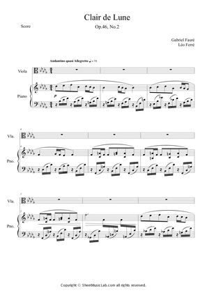 Clair de lune Op.46, No.2