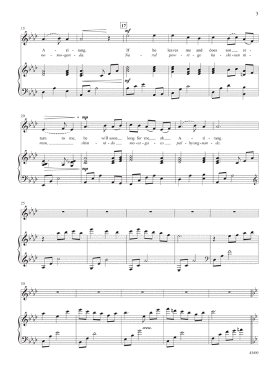 Songs of the Far East for Solo Singers Medium-High Voice scores gallery preview page 4