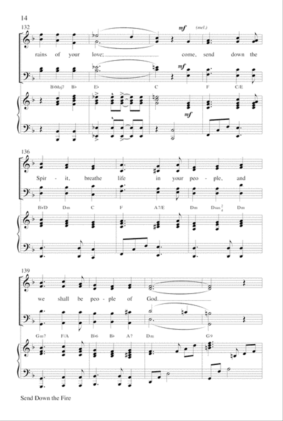 Send Down the Fire Choir scores gallery preview page 14
