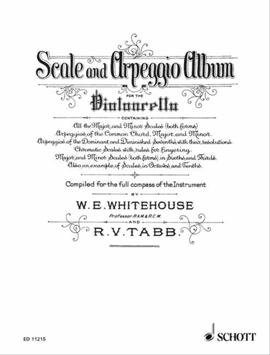Book cover for Scale and Arpeggio Album
