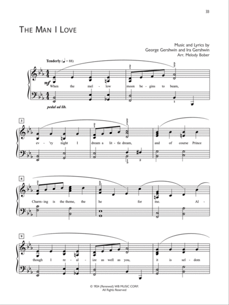 Popular Performer -- Gershwin Piano Solo scores gallery preview page 4