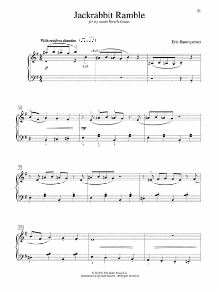 Composer's Choice – Eric Baumgartner Piano scores gallery preview page 5