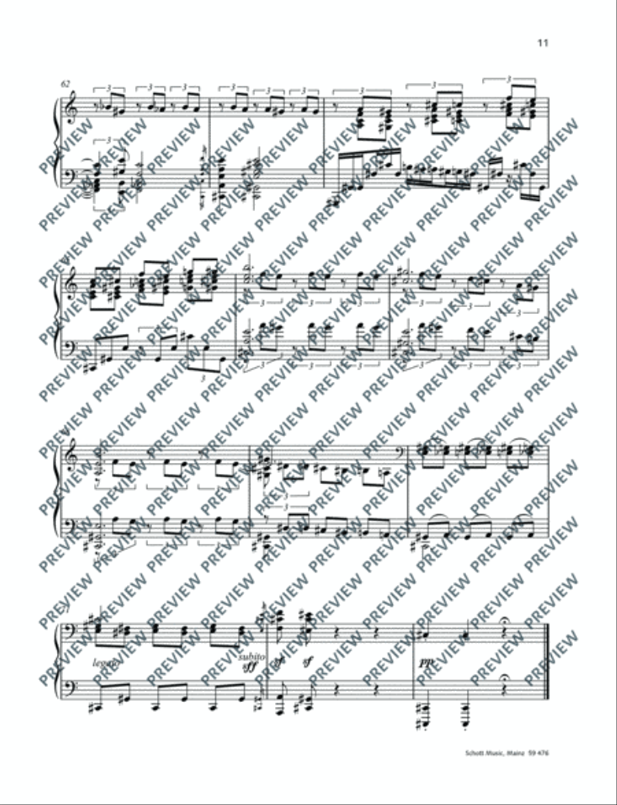 Fragment douloureux Piano Solo scores gallery preview page 12