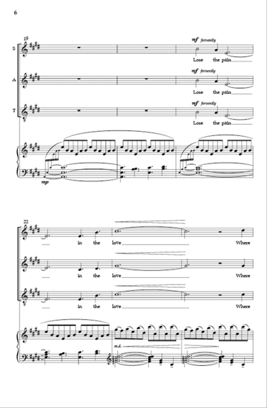 Patterns on the Snow (SATB) 4-Part scores gallery preview page 4