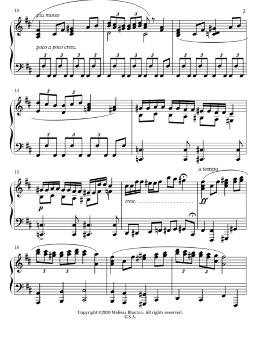Night Glider Piano scores gallery preview page 2