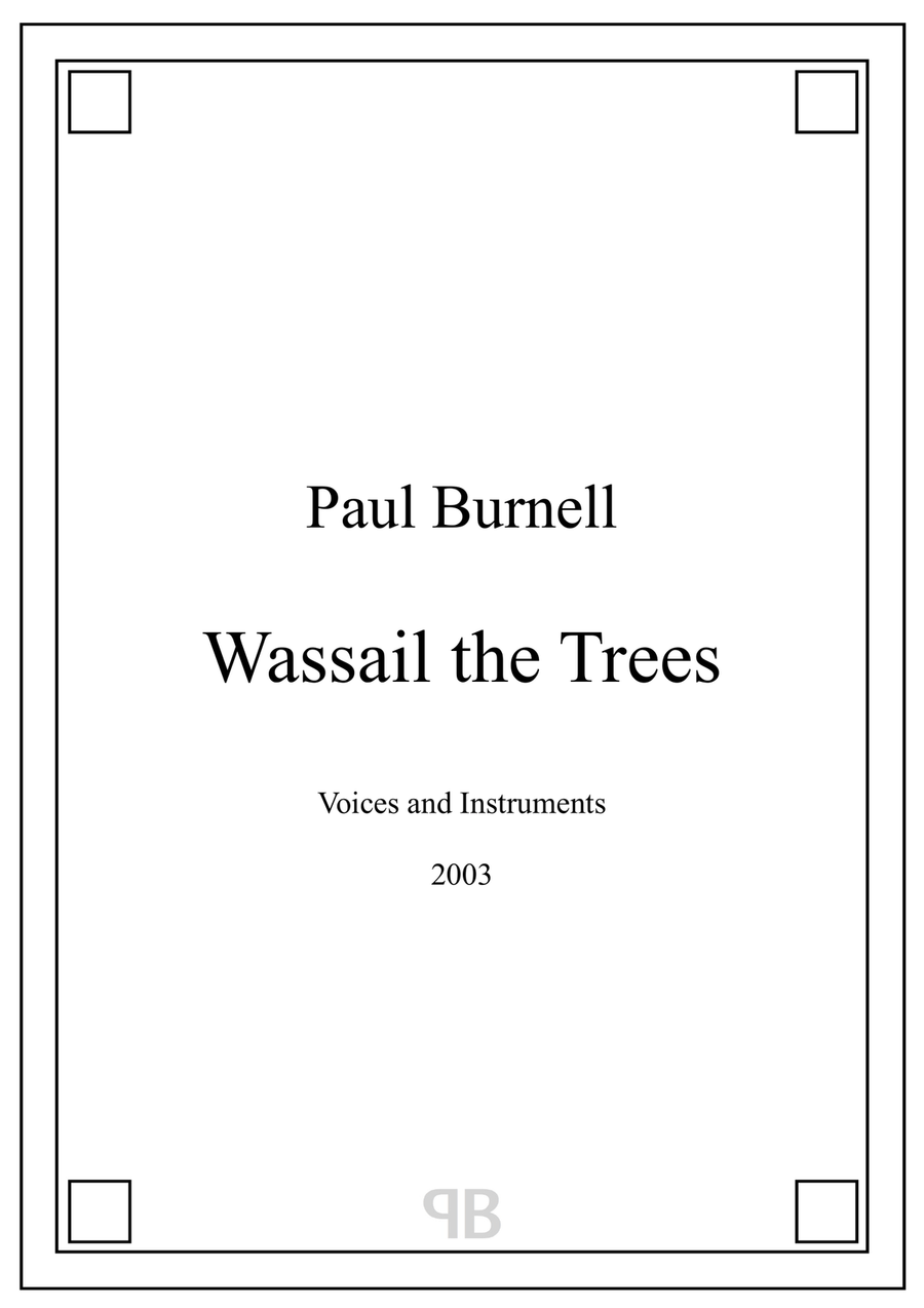 Wassail the Trees Choir scores gallery preview page 1
