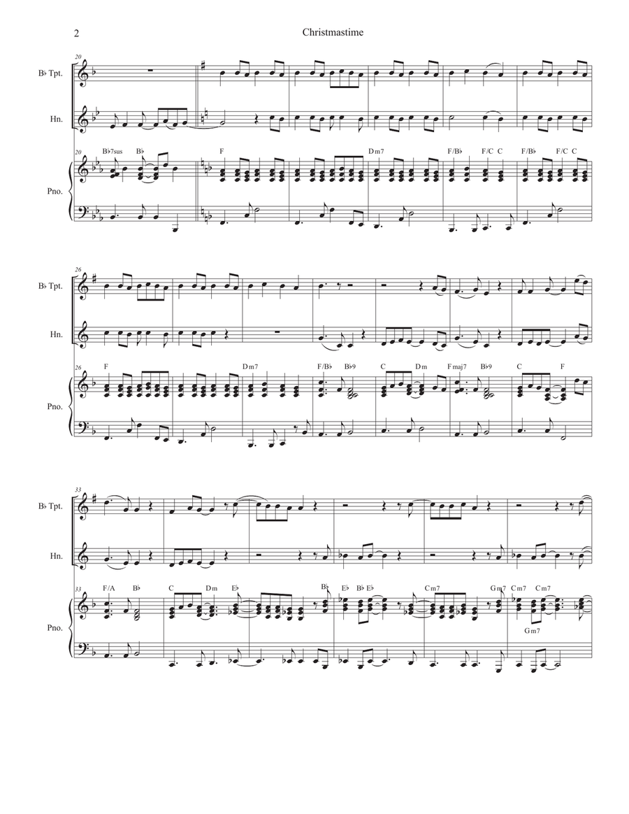 Christmastime Brass Duet scores gallery preview page 2