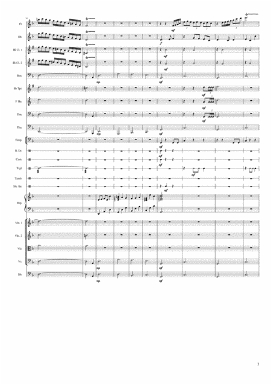 Reappearance of the Mary Celeste Full Orchestra scores gallery preview page 3