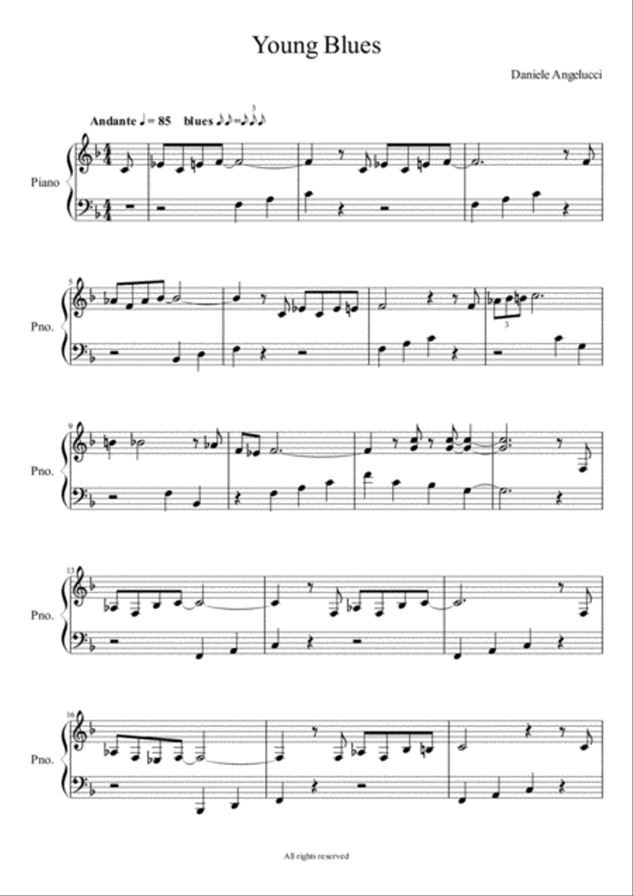 YOUNG BLUES YOUNG BLUES Piano Method scores gallery preview page 2