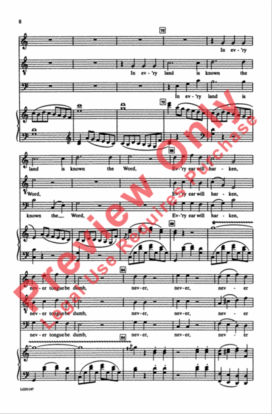The Heavens Are Telling The Heavens Are Telling 4-Part scores gallery preview page 8