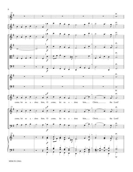 O Come, All Ye Faithful (Downloadable Full Score) image number null