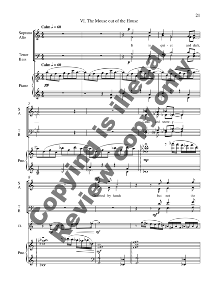 A Mouseful of Trouble 4-Part scores gallery preview page 11