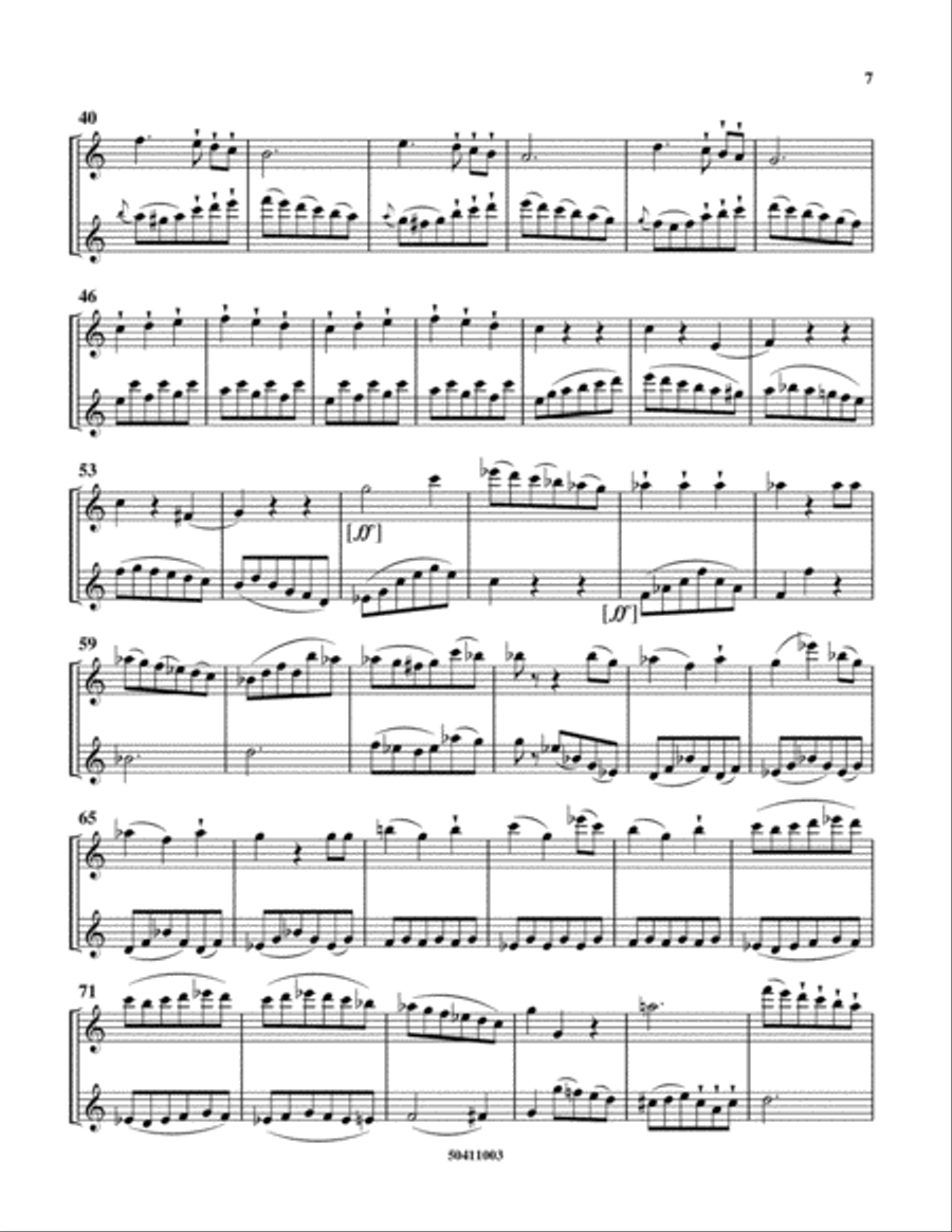 Duo Concertant, Op. 81, No. 3 Flute Duet scores gallery preview page 5