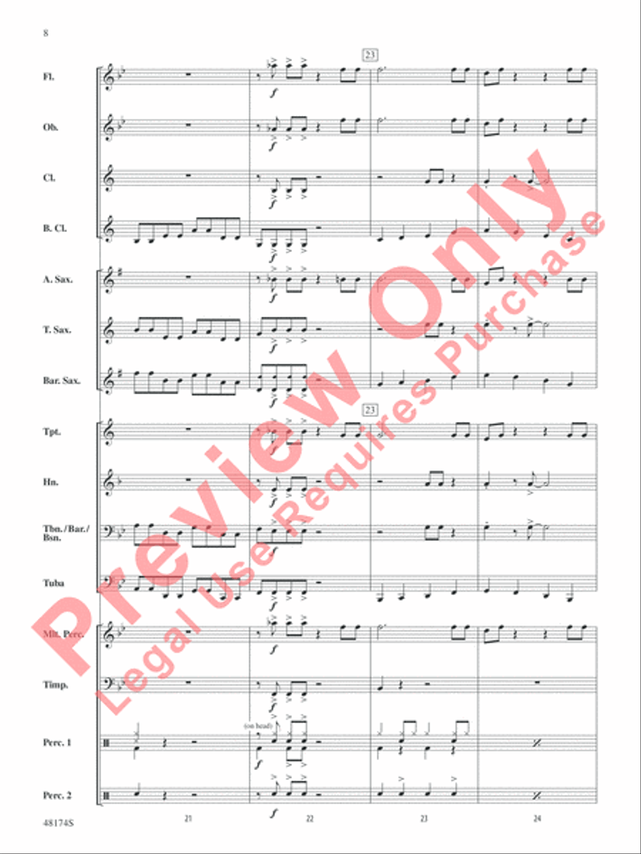 Swingin' Wonderland Concert Band scores gallery preview page 9