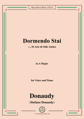 Donaudy-Dormendo Stai,in A Major