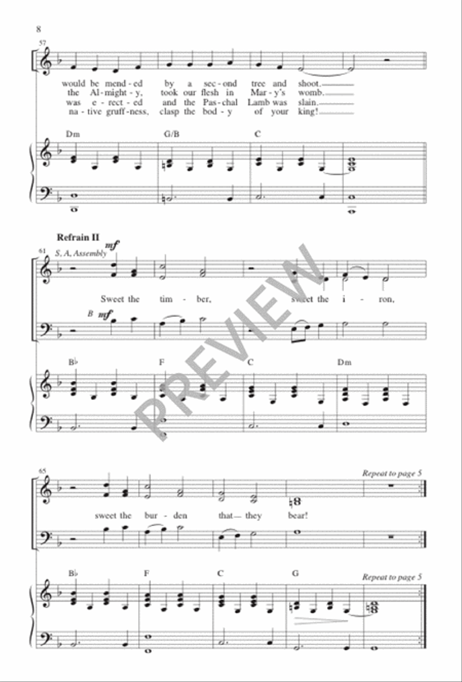 Faithful Cross Faithful Cross 3-Part scores gallery preview page 13