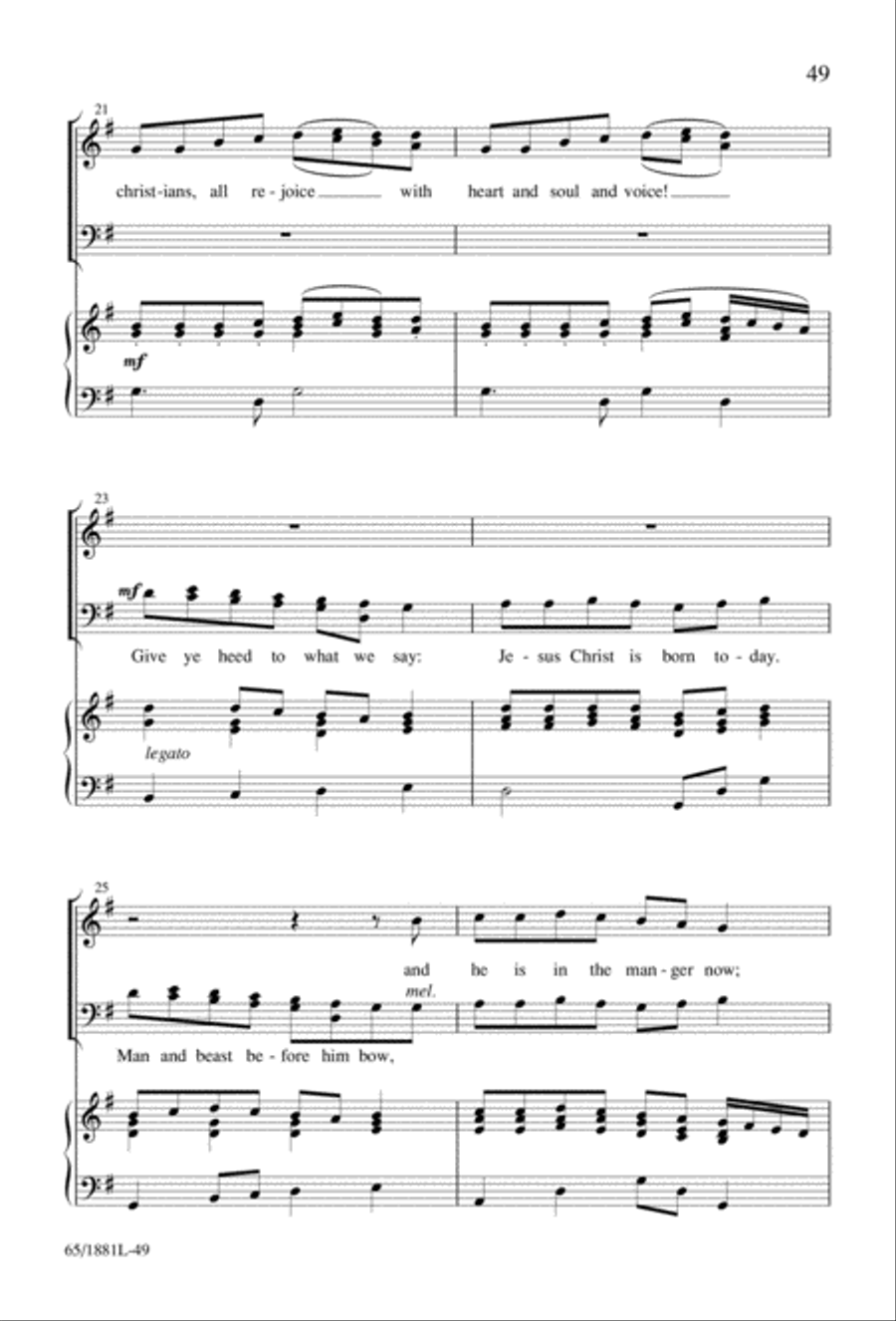 A Very Special Night A Very Special Night Unison Choir scores gallery preview page 51