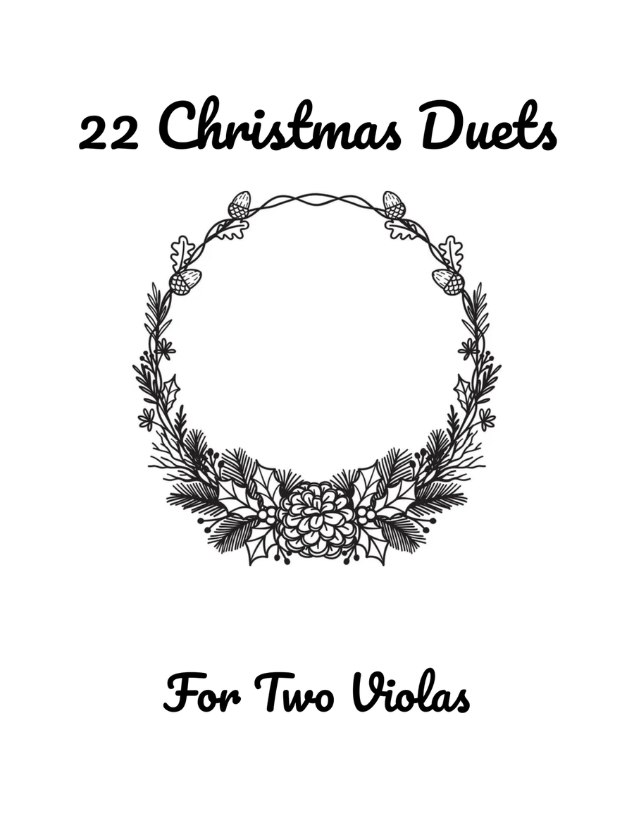 22 Christmas Duets for Viola String Duet scores gallery preview page 1
