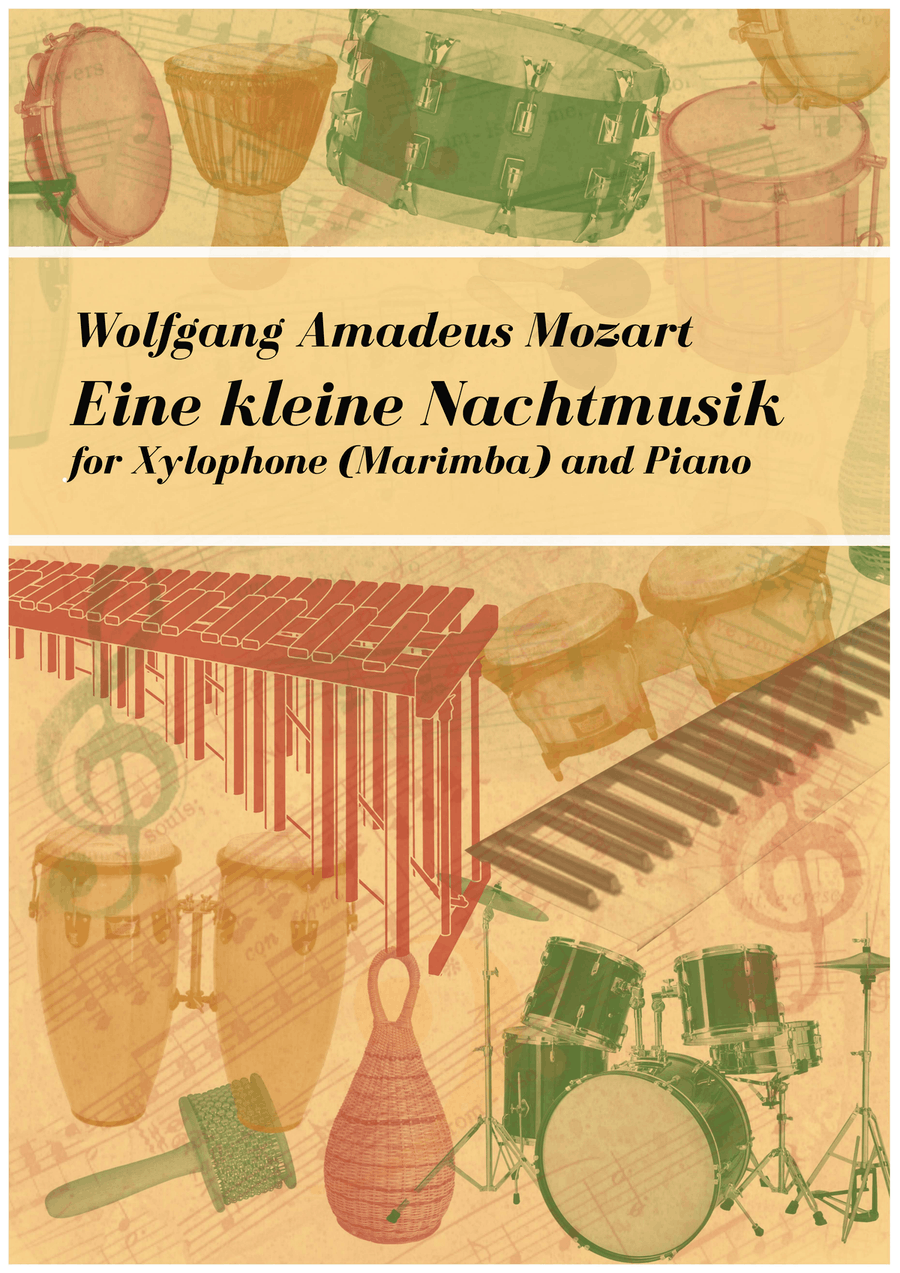 Eine kleine Nachtmusik for Xylophone (Marimba) and Piano, W.A. Mozart-trans. A. Pirnat Piano scores gallery preview page 1