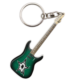 Dallas Stars Electric Guitar Keychain