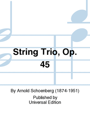 Book cover for String Trio, Op. 45
